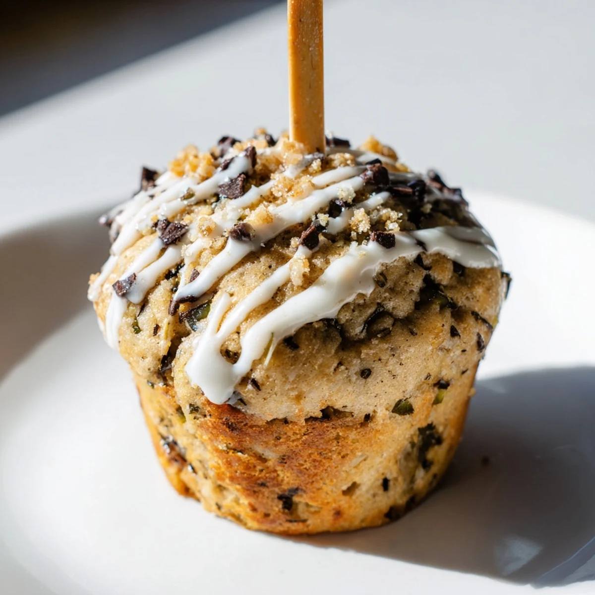 Muffin pops infused with dill pickles and sweet tea, great for adventurous taste buds.