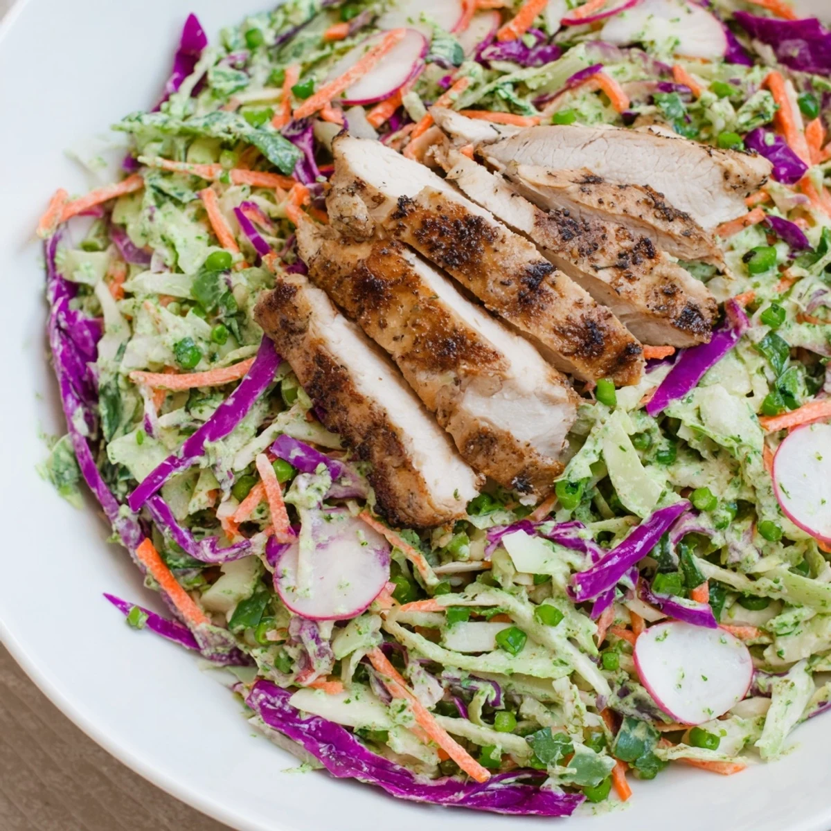 Green Goddess Cabbage Slaw