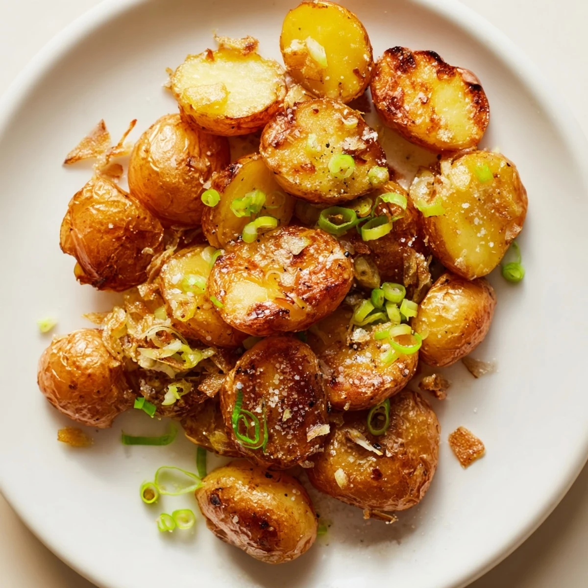 Smashed Green Onion Potatoes