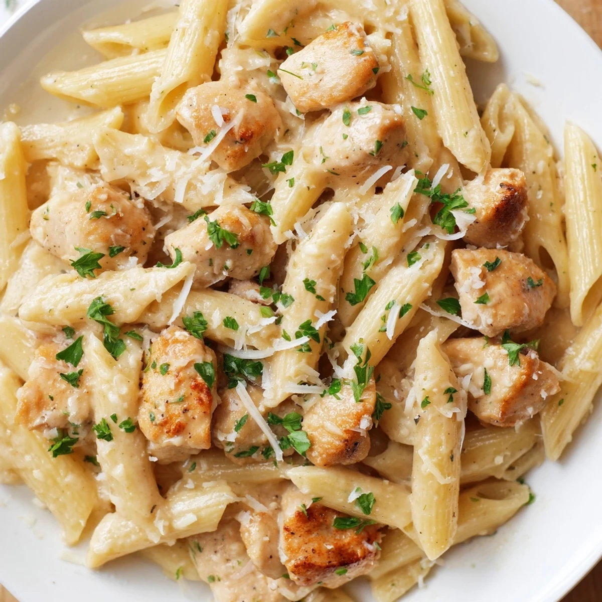 Quick Garlic Parmesan Chicken Pasta: a creamy, cheesy one-pan wonder ready in just 30 minutes!