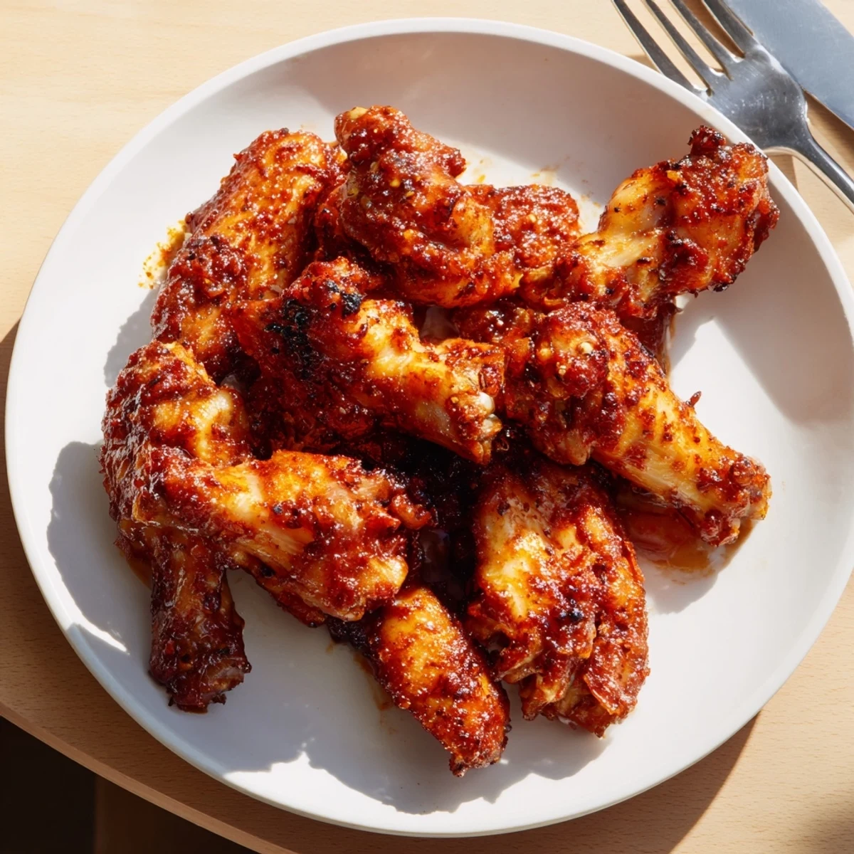 Baked Sticky Honey BBQ Wings