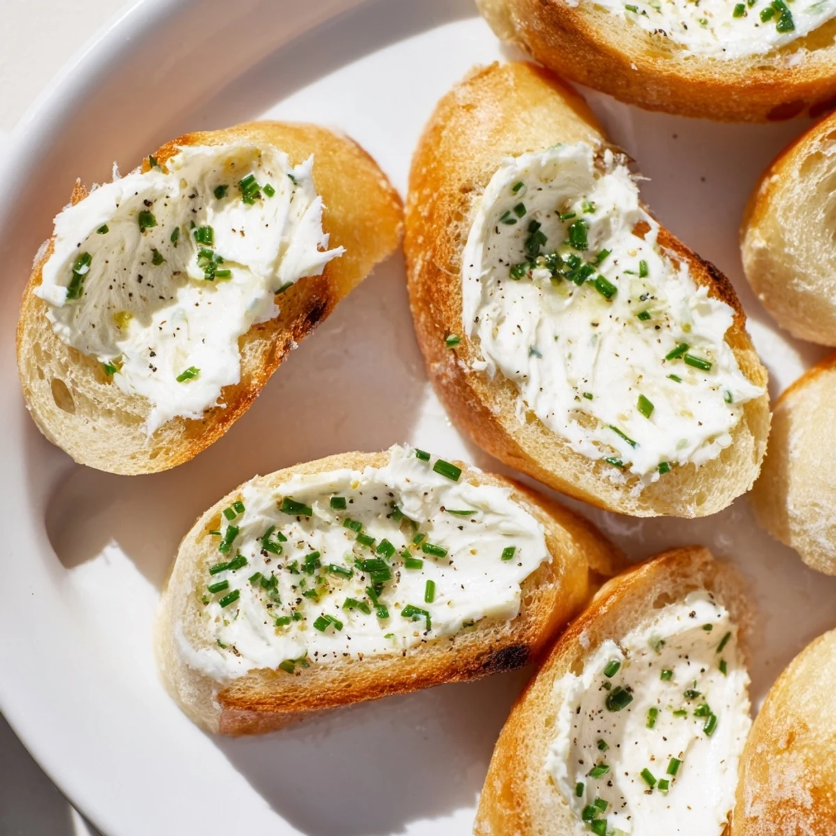 Golden, crispy Vodka Butter Crostini, ready to serve with a creamy, flavorful vodka-infused butter spread.