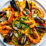 Spanish Seafood Paella Dish