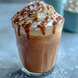 Refreshing vanilla bean frappuccino protein shake blended with vanilla bean seeds and chilled for a cool treat.  