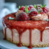 Elegant pink rosé velvet cake adorned with shimmering gold drip, perfect for celebration.