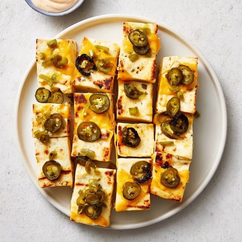 Golden-brown Spicy Pickle Grilled Cheese Dippers, oozing melted cheese, ready to dip in creamy ranch.