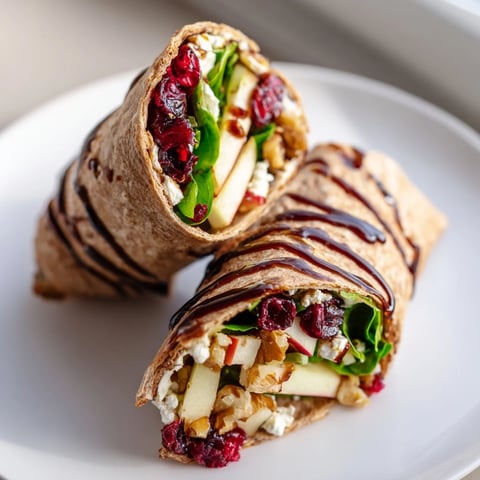Cranberry Goat Cheese & Walnut Wrap: A delightful lunch featuring creamy goat cheese and sweet cranberries.