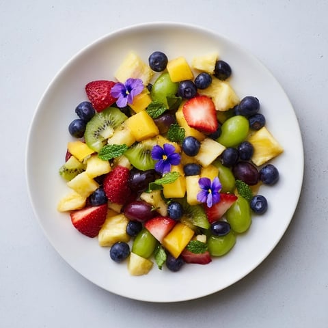 Vibrant Festive Bow Fruit Medley, a colorful mix of seasonal fruit, ready to serve and enjoy.