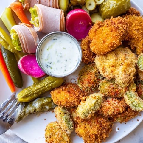 Crunchy fried pickles and pickled-wrapped bites for an unforgettable Pickle Lovers Meal.  