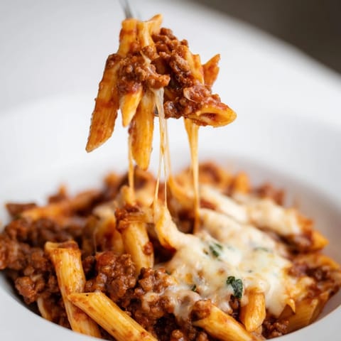 Cheesy Beef & Penne Bake