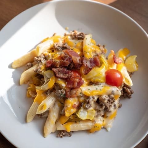 Bacon Cheeseburger Pasta Bake