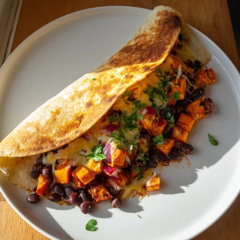Sweet Potato Black Bean Burrito #216