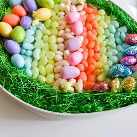 Egg-Shaped Candy Platter #288