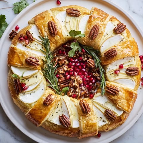 Pomegranate Brie Wreath