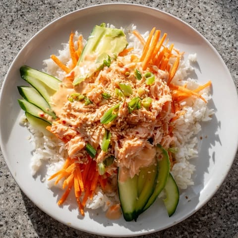 Spicy Canned Salmon Bowl