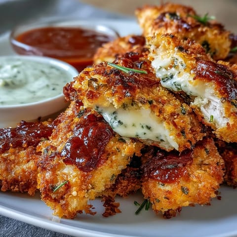 Freshly baked Crispy Baked Chicken Parmesan Fries served alongside a vibrant salad, showcasing the golden panko and Parmesan crust.