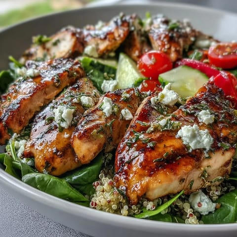 Lemon Herb Grilled Chicken Salad