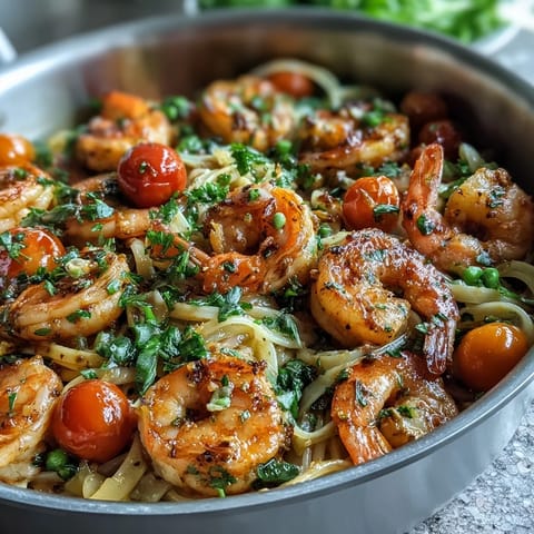 Garlic Shrimp Angel Hair Pasta