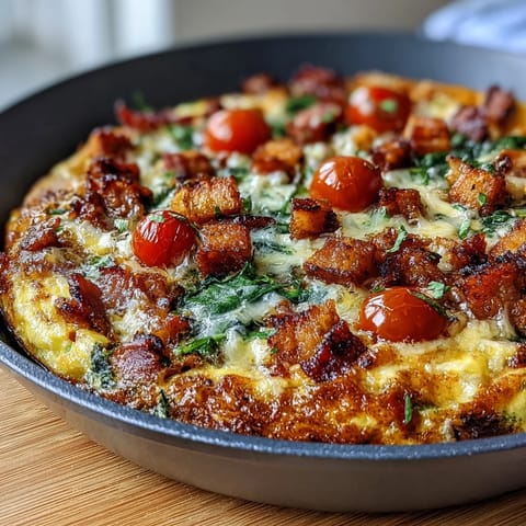 One-Pan Ham Cheese Frittata