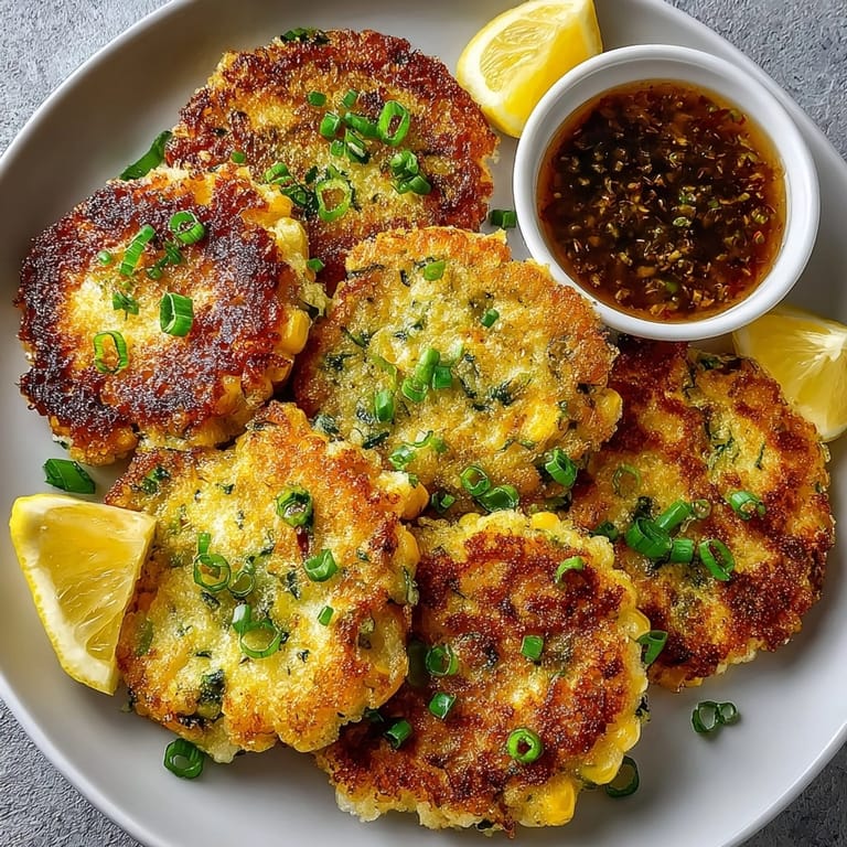 These delicate and flavorful Tempura Sweet Corn Zucchini Fritters are perfect for a vegetarian appetizer.