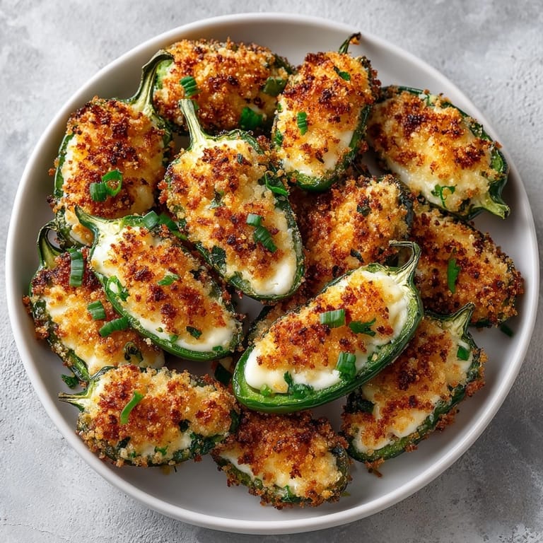 Fried Stuffed Cheese Jalapeño Poppers served hot with a side of ranch dipping sauce.