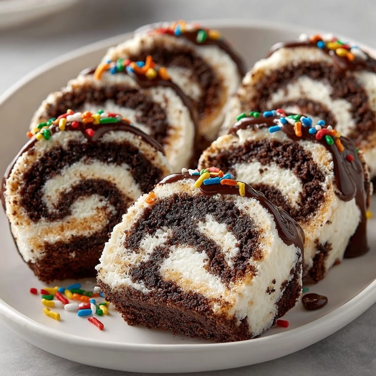 Homemade Oreo Sushi Rolls, a fun no-bake dessert with creamy filling.