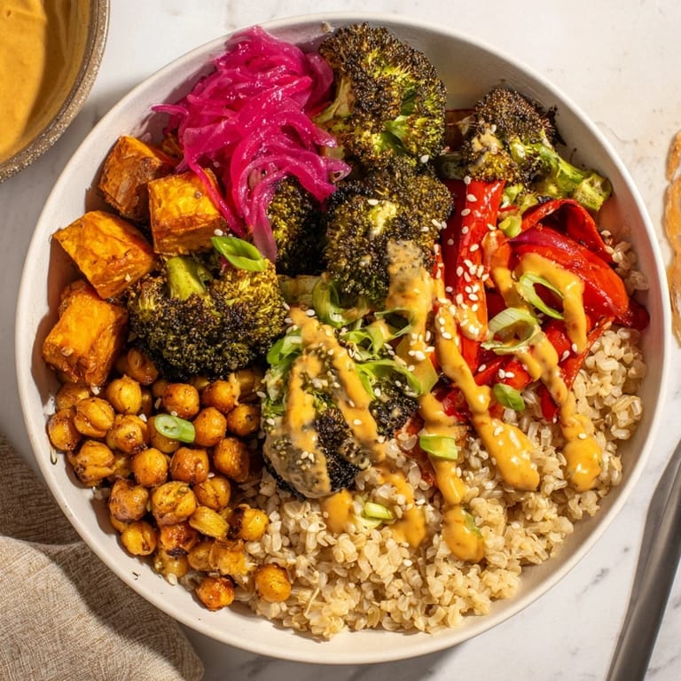 Deliciously customizable Bold Sauce Drizzle Bowls featuring miso and gochujang flavors.  