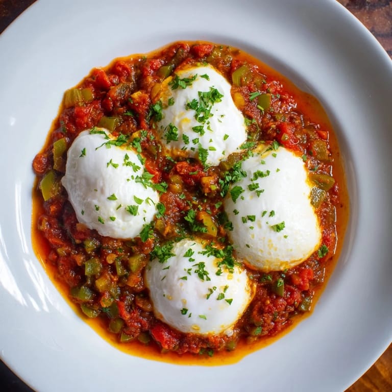 Fragrant Shakshuka, bubbling gently, ready to be enjoyed with a side of crusty bread.