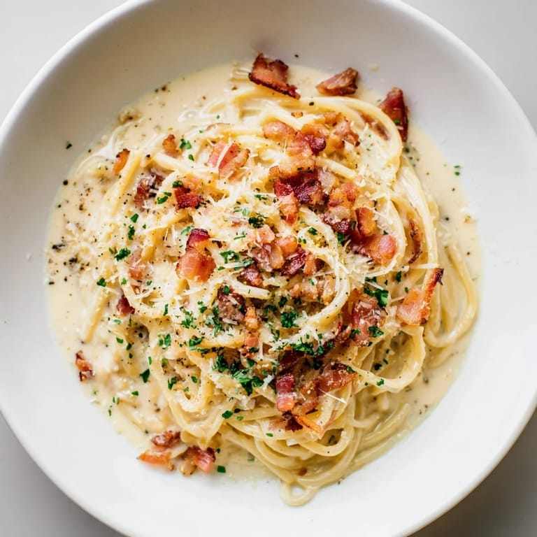 Savory Instant Pot Carbonara Ramen Hack, a quick and easy fusion of Italian and Japanese flavors.