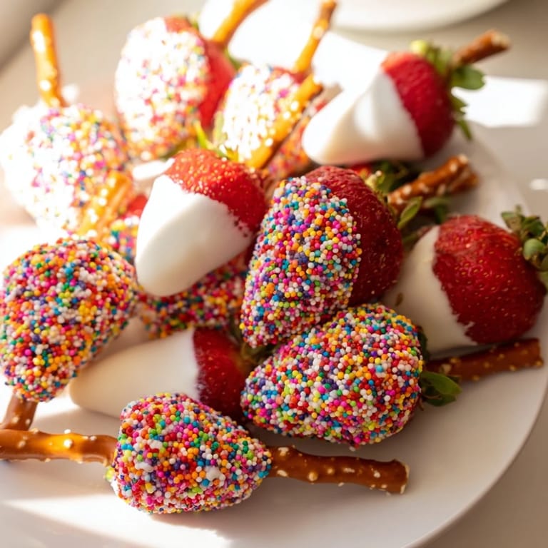 Get ready to party with this festive Rainbow Sprinkle Party Board, filled with sweet goodies!