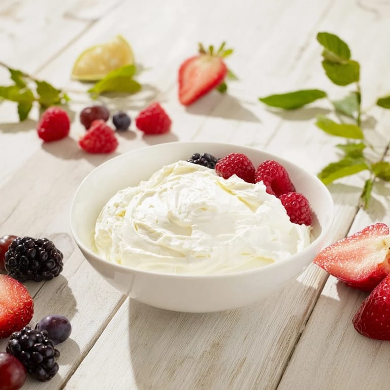 A stunning Mistletoe Kiss Berry Dip Board showcases bright red strawberries, plump grapes, and a sweet, chilled dip.