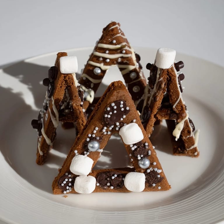 This beautifully decorated gingerbread house frame includes colorful candies to make your holiday table sparkle.