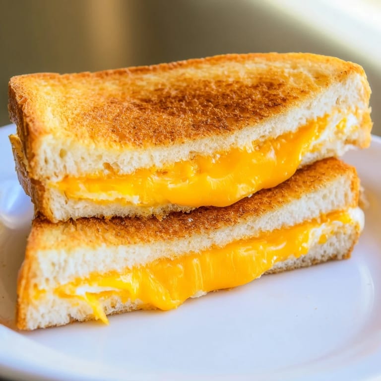 A photograph of a perfectly cooked Mayo Grilled Cheese sandwich, served with love and warmth.