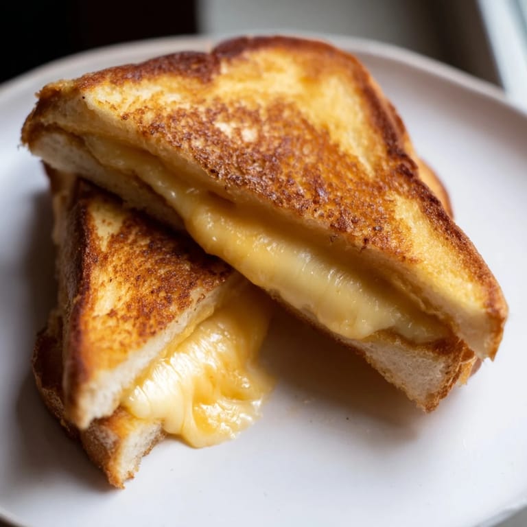 Imagine fragrant, buttery Custard French Toast Grilled Cheese, perfectly grilled with oozing cheese inside.