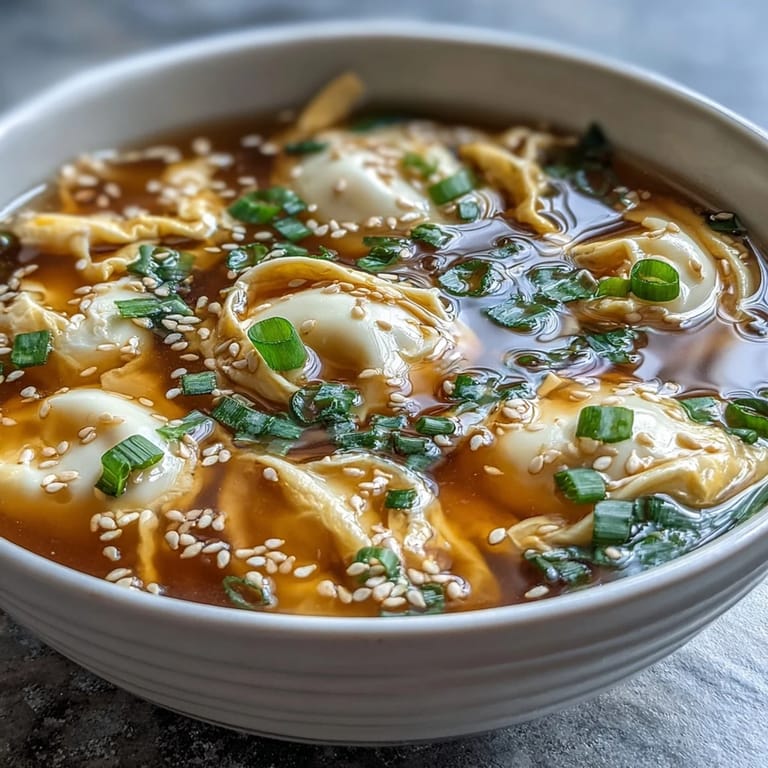 Aromatic egg drop soup with wispy egg strands, tender scallions, and a warm, comforting broth.