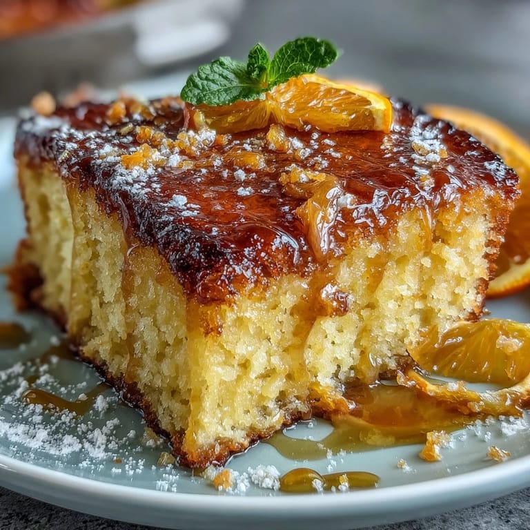 This vibrant whole orange cake blends the entire fruit for intense aroma and moist texture.