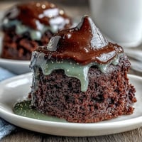 Festive Leprechaun Hat Brownie Bites with chocolate-dipped marshmallows and green icing, perfect for St. Patrick's Day dessert.