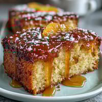 A moist, whole orange cake with bright citrus flavor, baked golden and ready to slice.
