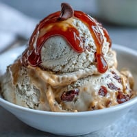 Creamy 4-ingredient peanut butter banana ice cream, perfectly smooth and naturally sweet dessert.